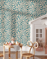 Vintage Boho Flowers Wallpaper